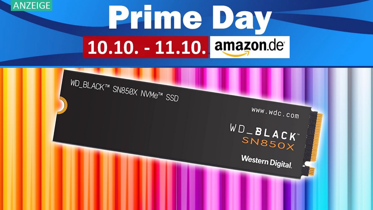 [09/10/2023] WD_Black SN850X am Prime Day: Riesige Rabatte für SSD mit 2 und 4 TB bei Amazon - konkurrenzlos günstig!