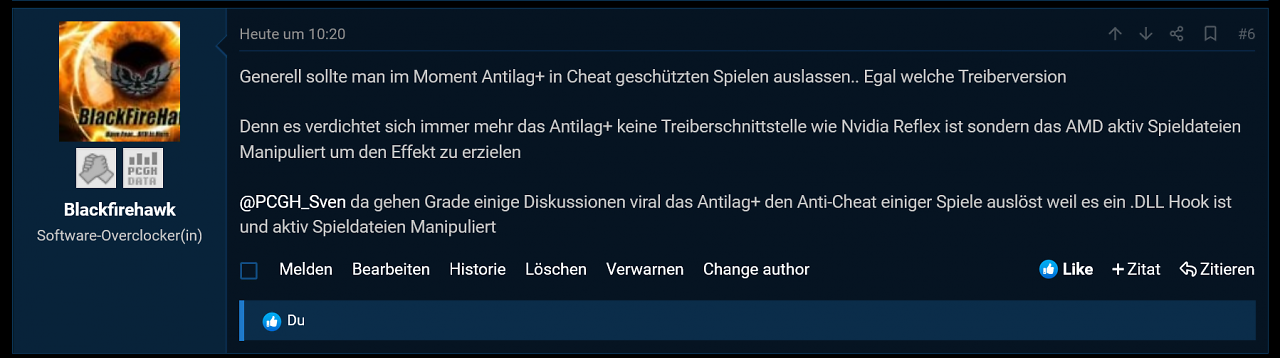 [14/10/2023] Der Hinweis zu dem möglichen Ausmaß des Problems kam direkt aus dem PCGHX-Forum