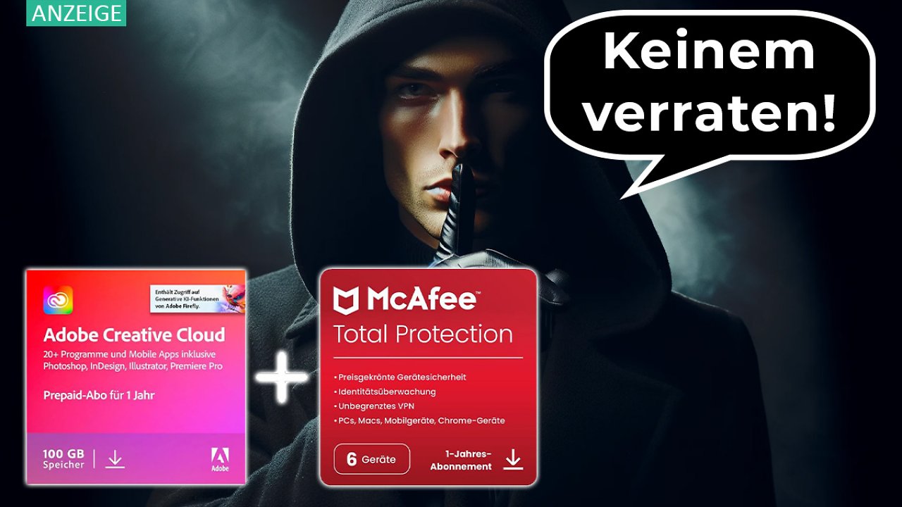 [07/11/2023] Psst, Geheimtipp! So sparen Sie ganz legal fast 200 Euro auf die gesamte Adobe Creative Cloud für 12 Monate