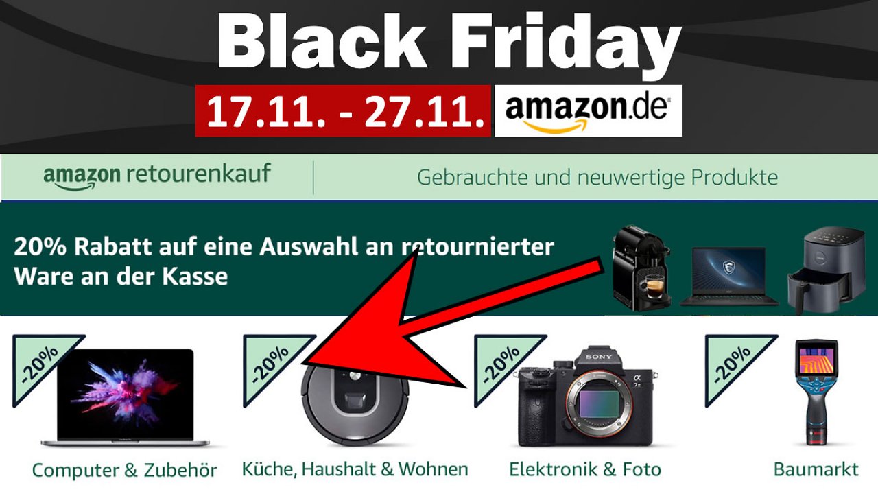 [17/11/2023] Amazon Warehouse Deals mit 20 Prozent Extrarabatt