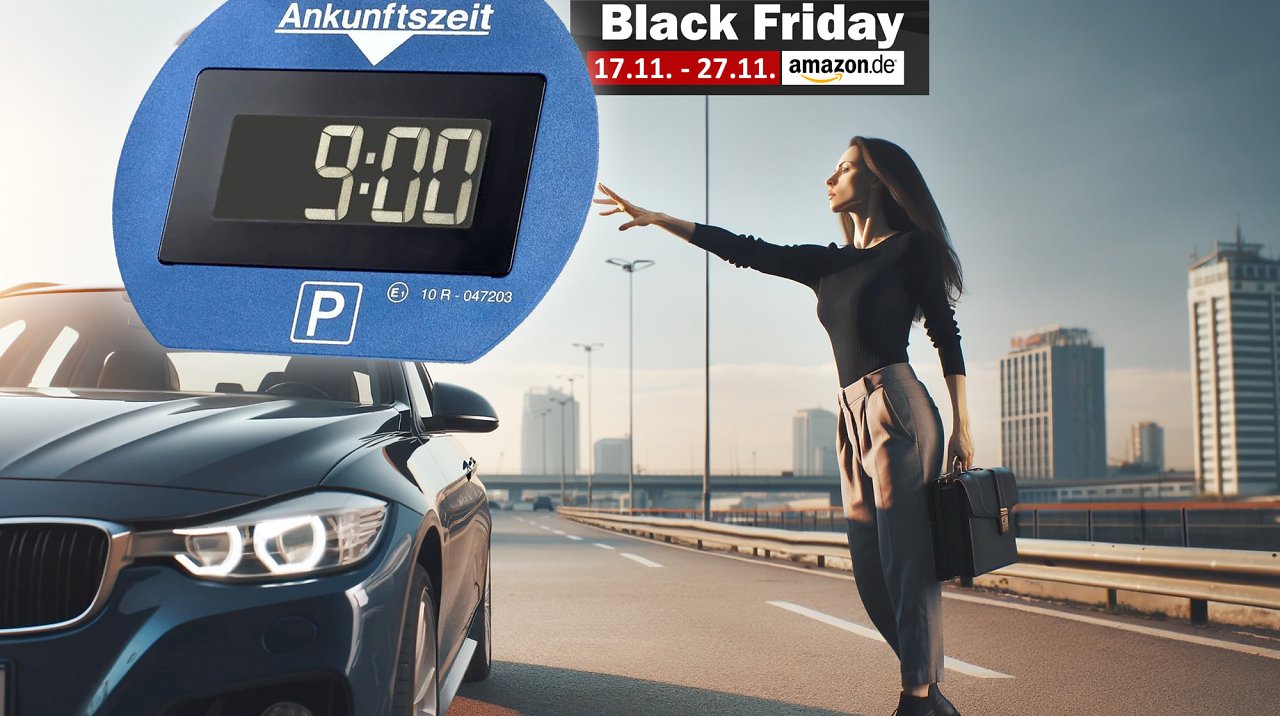 [17/11/2023] Amazon bläst Strafzettel-Abwehr zum Black-Friday-Preis raus: Elektronische Parkscheibe 45 % günstiger