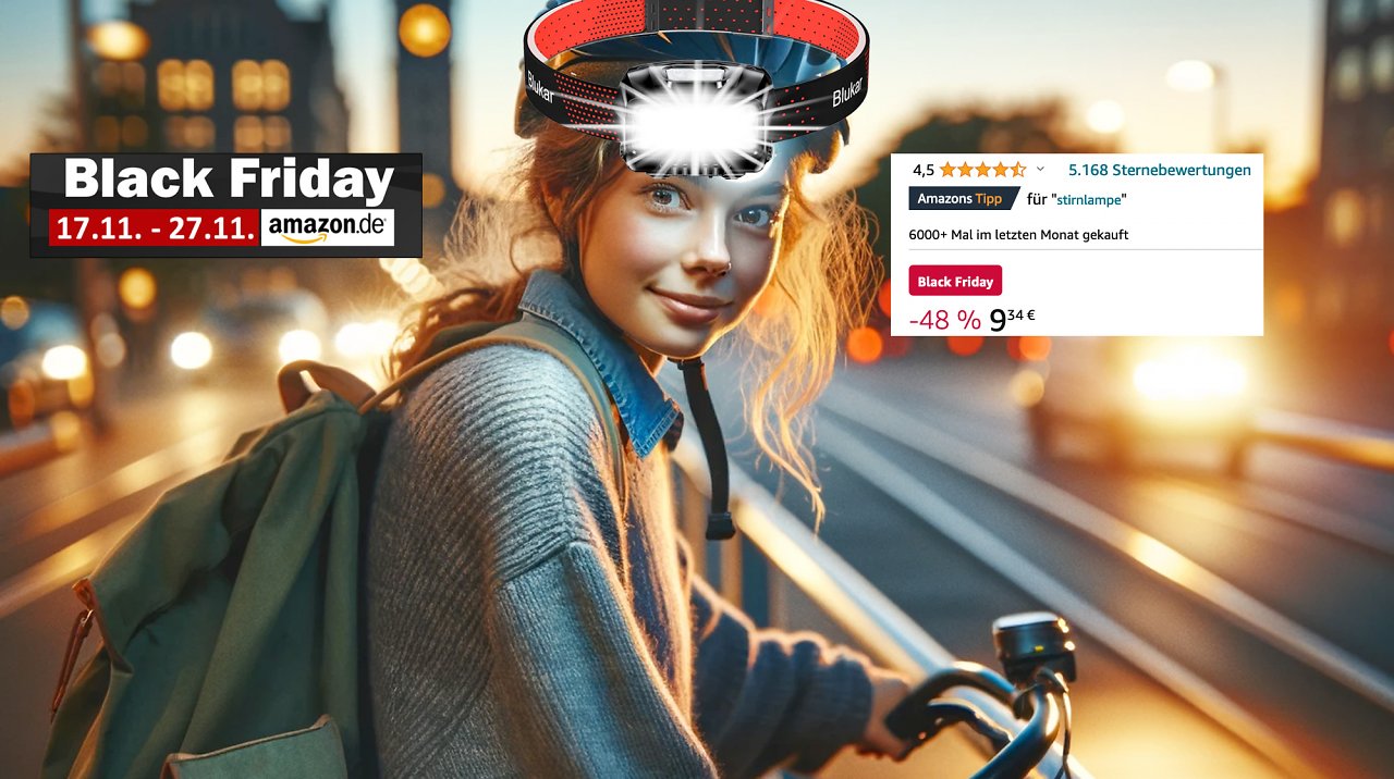 [20/11/2023] Bei Amazon fast geschenkt! Bestverkaufte LED-Stirnlampe zum Black-Friday-Preis von 9,34 Euro