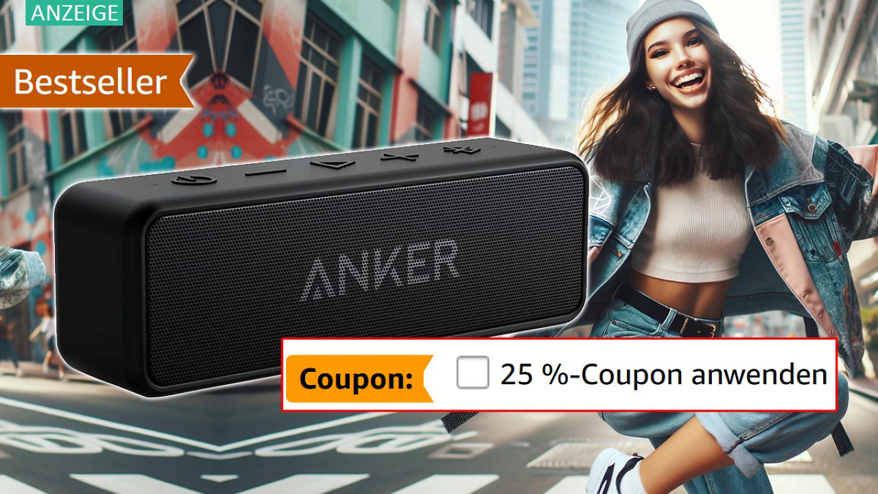 [13/11/2023] Über 4.000 Mal verkauft, unter 30 Euro, kein Scherz! Anker SoundCore 2 Bluetooth-Lautsprecher jetzt zum Tiefstpreis kaufen