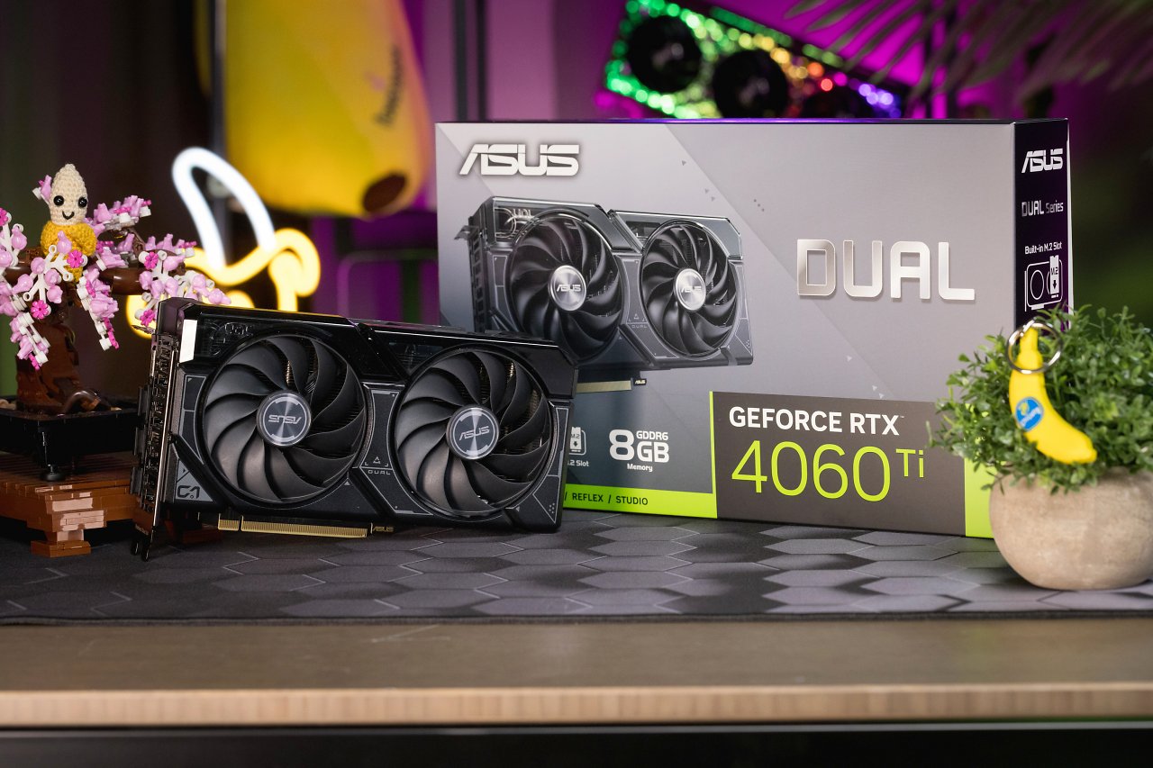 [22/11/2023] Bis zu 8 TByte auf der Grafikkarte: Asus Dual Geforce RTX 4060 Ti SSD OC Edition im Test (4)