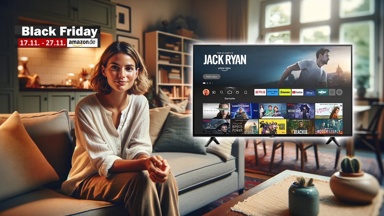 [21/11/2023] Smarter Fernseher zum smarten Preis: Amazon Fire TV-4 im 55-Zoll-Format für kurze Zeit mit 270 Euro Rabatt erhältlich