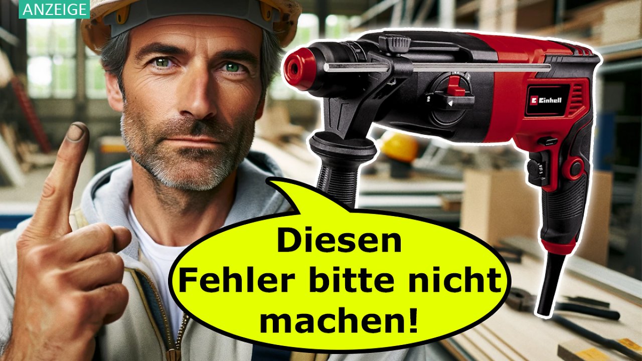 [15/11/2023] Einhell Bohrhammer besser nicht im Angebot kaufen: Bei diesem Amazon-Deal ist Vorsicht geboten