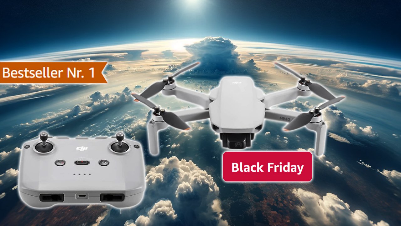 [20/11/2023] Preis im Sturzflug auf unter 300 Euro! DJI Drohnen zur Black-Friday-Aktion auf Amazon knallhart reduziert