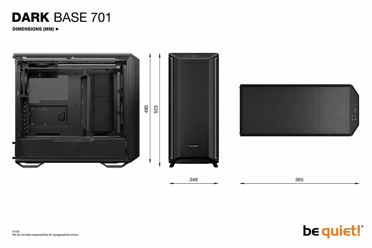 [03/11/2023] Maße des Bequiet Dark Base 701.