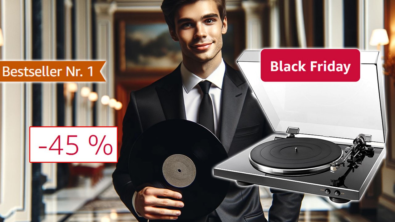 [21/11/2023] Schwarzer Freitag, goldene Klänge: 45 % Rabatt auf Amazons meistverkauften Plattenspieler von Denon im Black-Friday Angebot&nbsp;