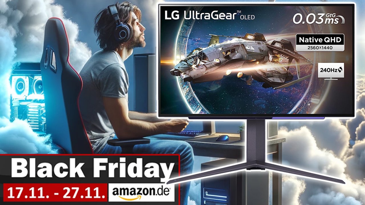 [21/11/2023] So günstig ist der Gamer-Traum nirgendwo sonst: LG OLED mit 27 Zoll, WQHD, 240 Hz beim Amazon Black Friday