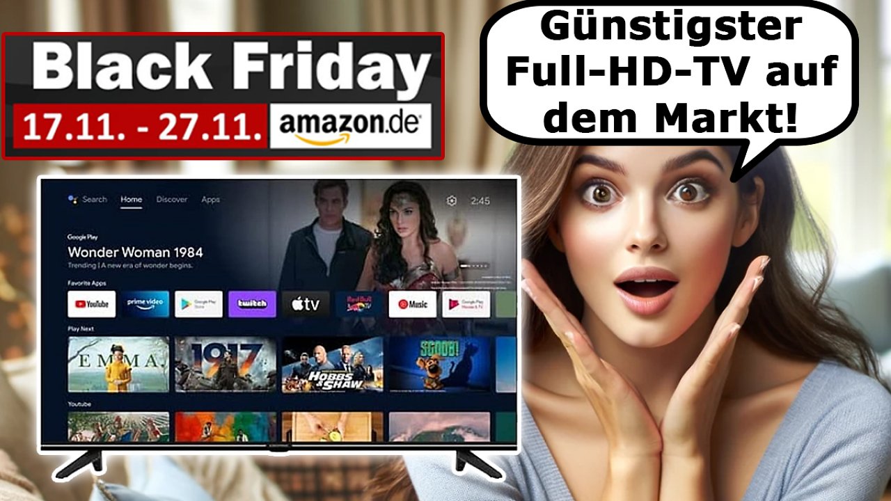 [17/11/2023] Unfassbar günstiger Fernseher: Grundig TV für 129 Euro mit Android TV, Chromecast, Triple Tuner etc. bald ausverkauft?