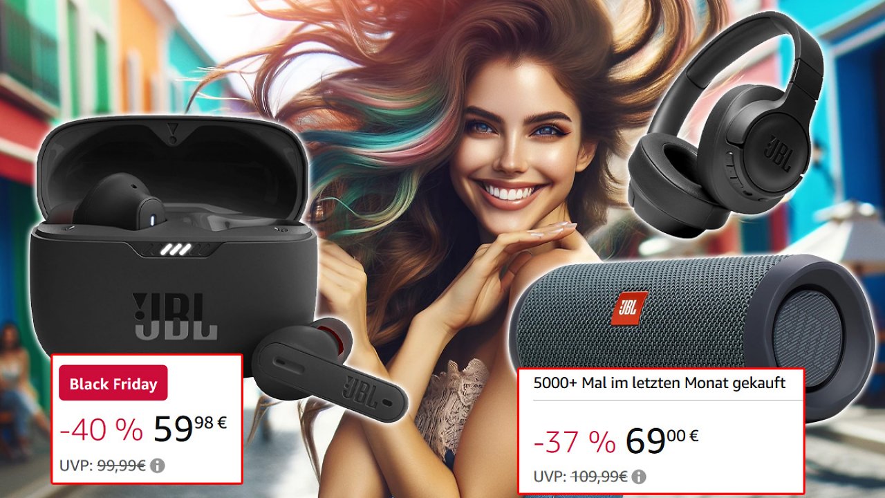 [22/11/2023] Amazon dreht durch, JBL dreht auf: Viele JBL Kopfhörer, In-Ear und Lautsprecher am Amazon Black Friday knallhart reduziert