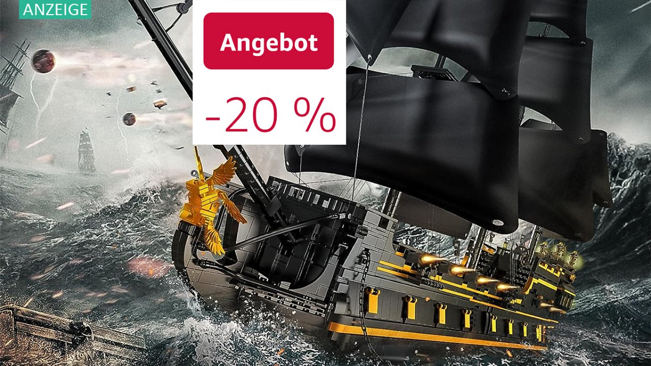 [02/11/2023] Lego Black Pearl vergriffen, aber Mould King liefert: Piratenschiff mit 5.266 Teilen bei Amazon zum Aktionspreis