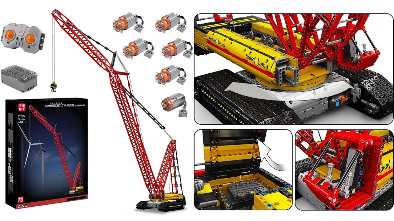 [28/11/2023] Der Lego Technic Liebherr Kran kann einpacken: Mould King LR 13000 Raupenkran größer, günstiger und beliebter