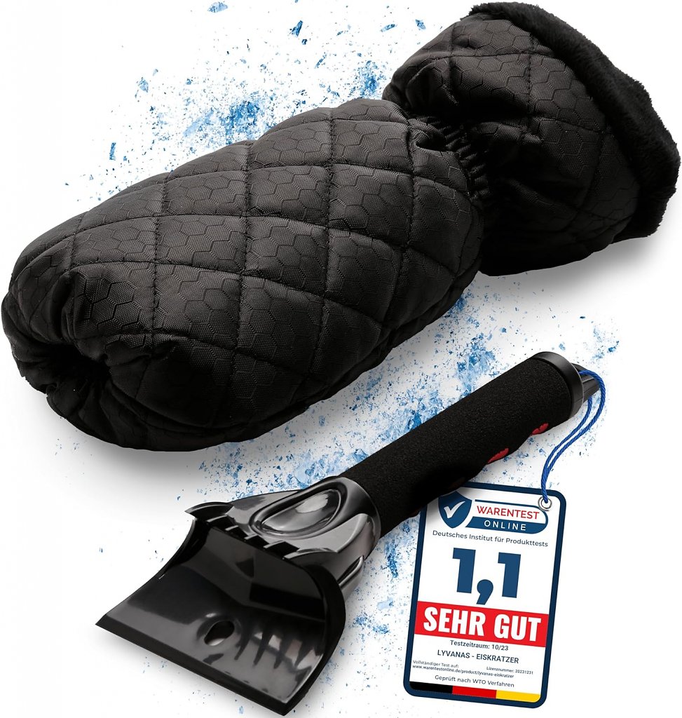 [24/11/2023] Testsieger-Eiskratzer mit passendem Handschuh