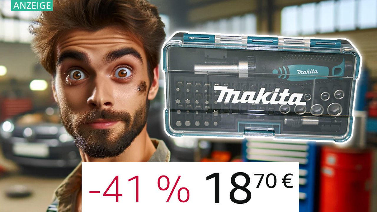 [06/11/2023] Amazon schraubt am Preis: Makita Ratschen-Bit-Set mit 47 Teilen stark reduziert (Philips, Torx, & Co.)