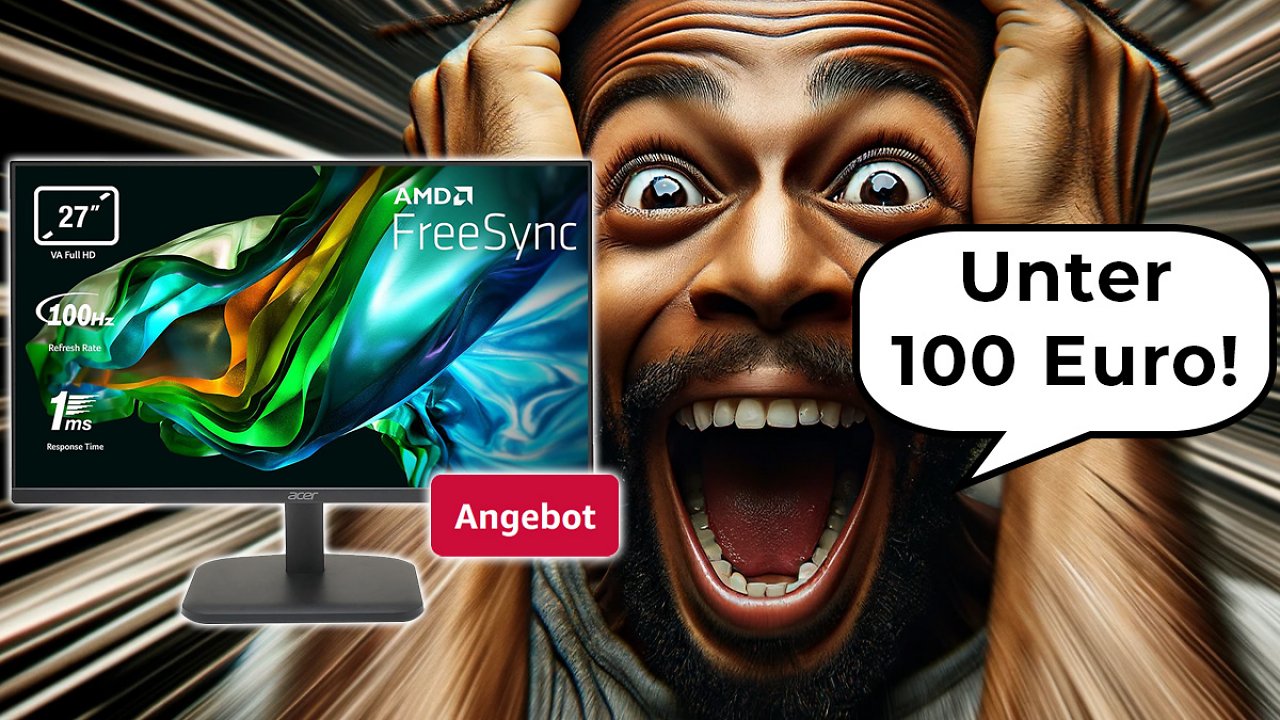[20/11/2023] Spinnt Amazon? Acer Monitor-Bestseller mit 27 Zoll für unter 100 Euro im Black-Friday-Deal - wie lange noch?