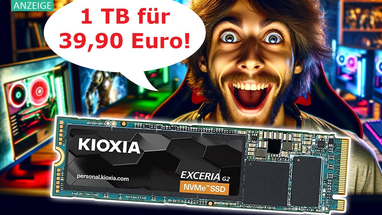 [10/11/2023] Günstigste NVME-SSD: Wie lange gilt das Angebot bei Amazon noch für die Kioxia Exceria G2 1 TB?