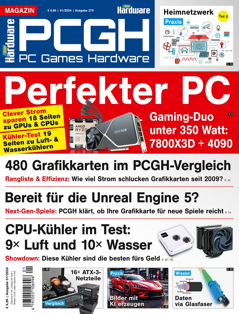 [21/11/2023] Magazin-Cover der PCGH-Ausgabe 01/24.