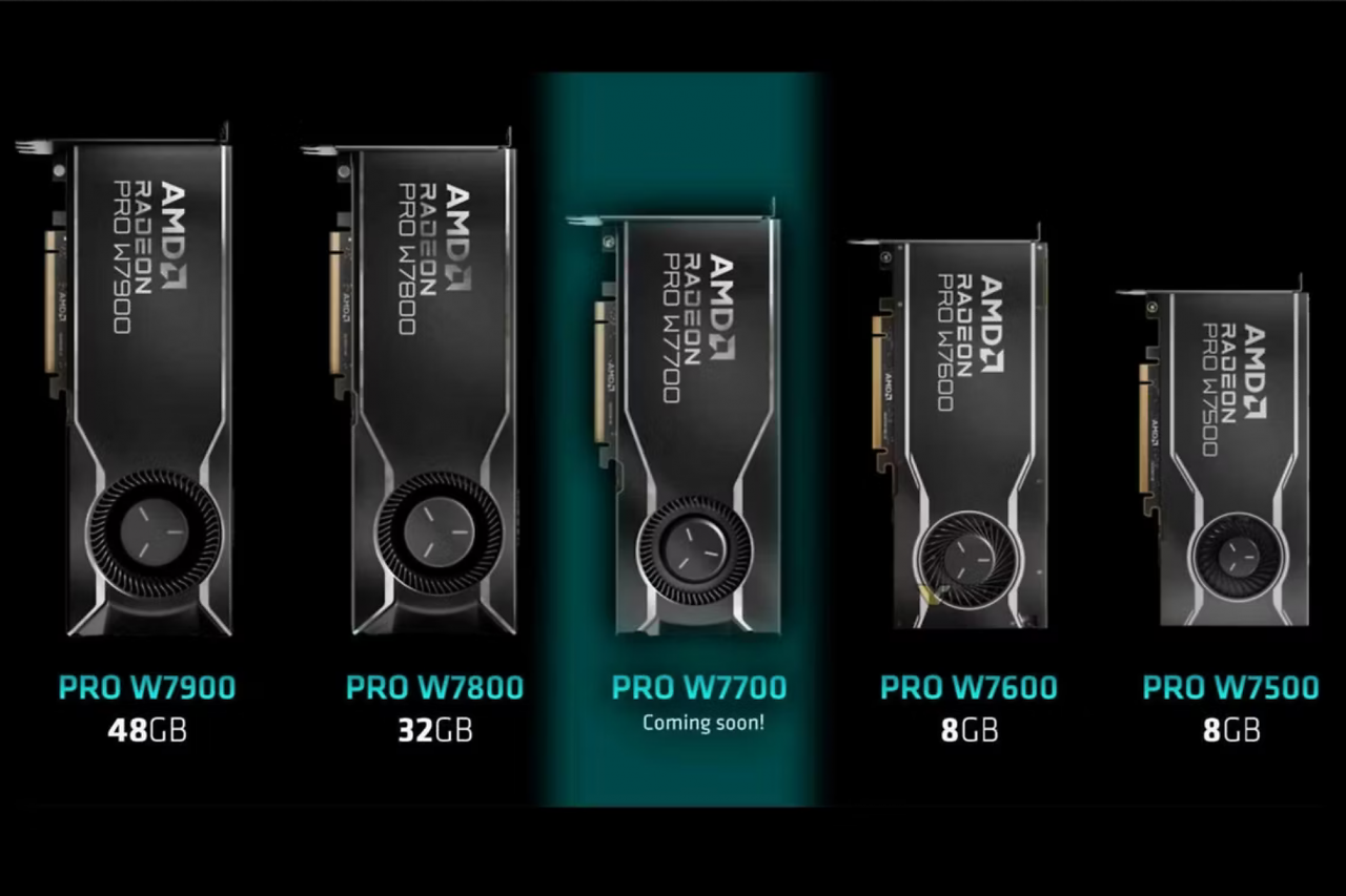 [13/11/2023] Radeon Pro W7700: Die Radeon RX 7700 mit 16 GiByte für Workstation-Profis (1)