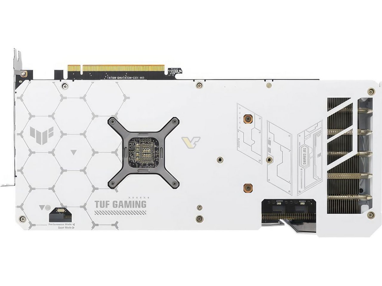 [25/12/2023] Die Asus Radeon RX 7900 GRE TUF verfügt über eine weiße Backplate.