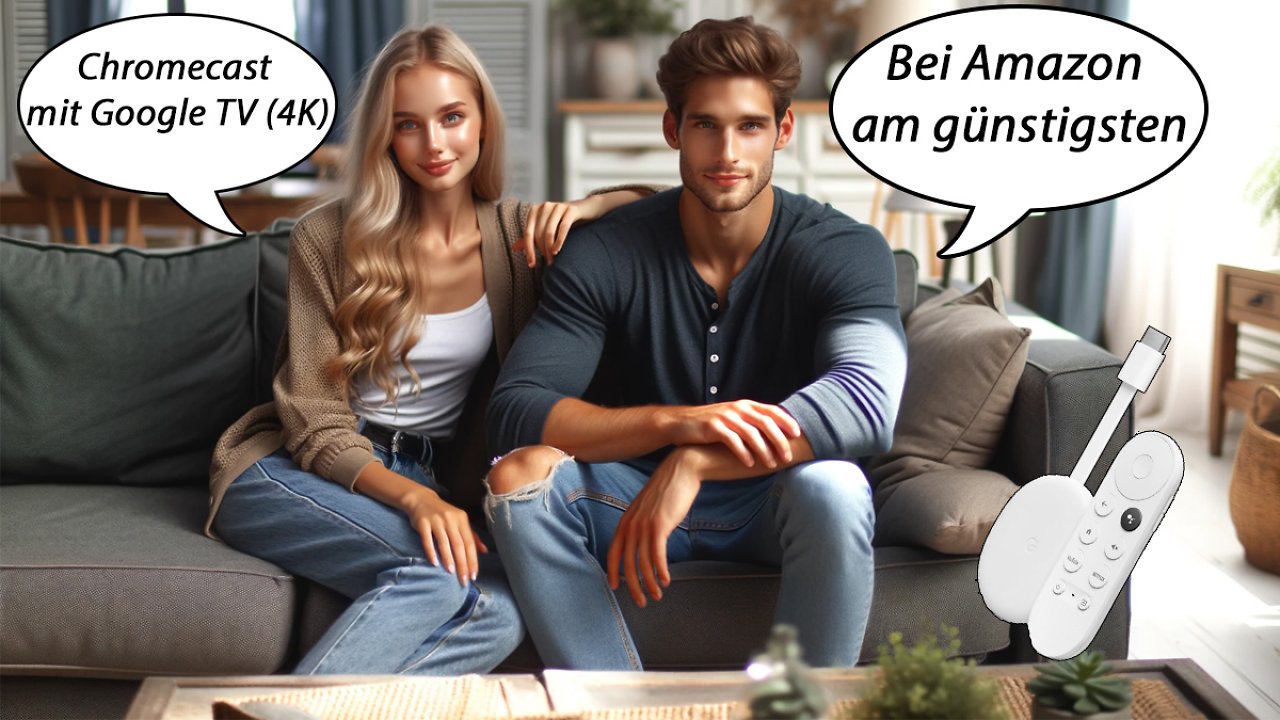 [12/12/2023] Aktueller Bestpreis: Amazon reduziert Chromecast mit Google TV (4K) um 29 Prozent - Preis fällt auf 49,99 Euro