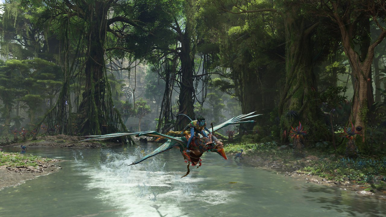 [06/12/2023] Die technischen Tops und Flops 2023 - Ende des Jahres überraschte Avatar Frontiers of Pandora Spieler und Tester mit einer famosen Umsetzung des Waldmondes dank runderneuerter Snowdrop Engine, toller Vegetationsdarstellung und feiner Raytracing-Beleuchtung.&nbsp;