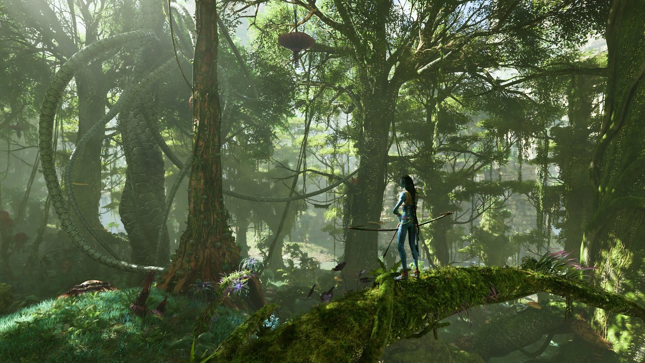 [06/12/2023] Die technischen Tops und Flops 2023 - Ende des Jahres überraschte Avatar Frontiers of Pandora Spieler und Tester mit einer famosen Umsetzung des Waldmondes dank runderneuerter Snowdrop Engine, toller Vegetationsdarstellung und feiner Raytracing-Beleuchtung.&nbsp;
