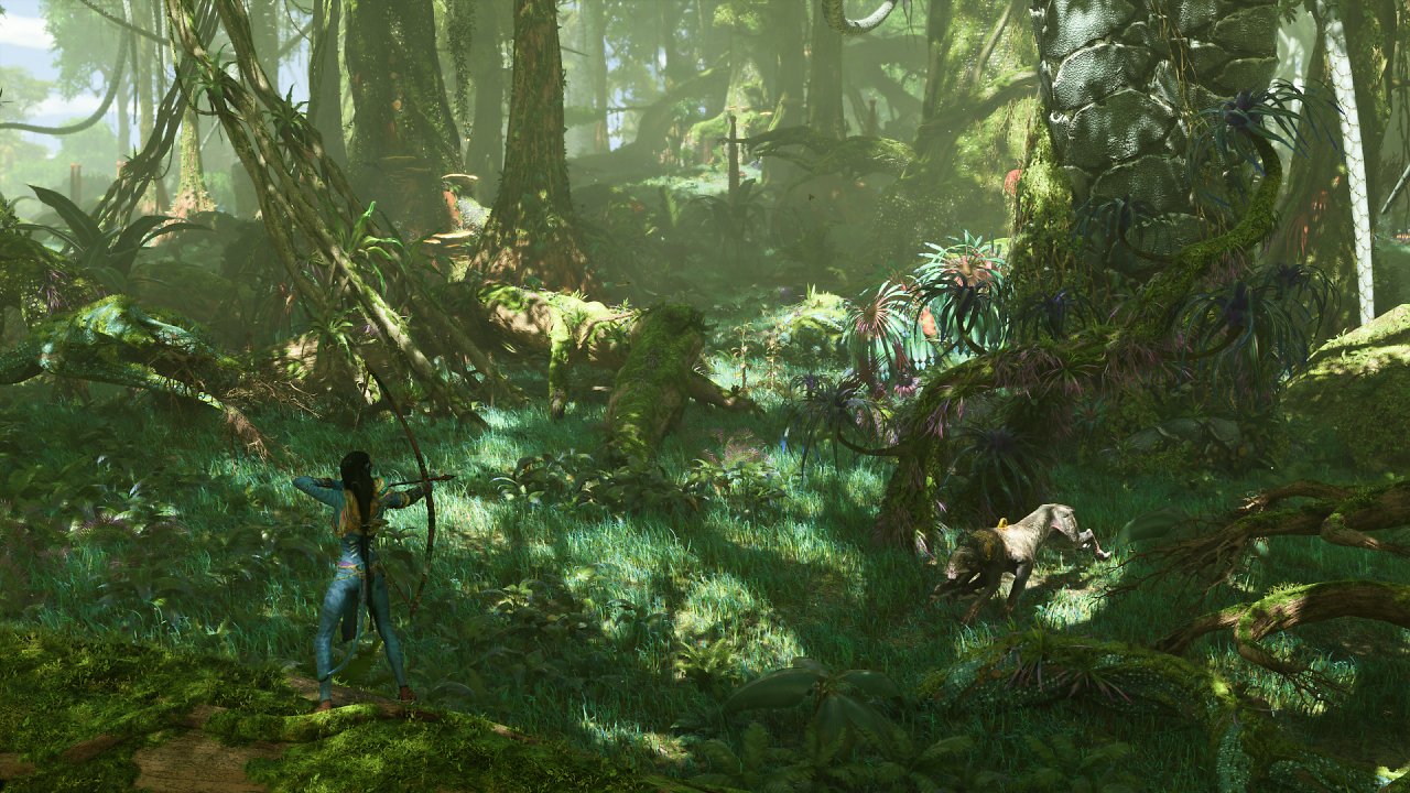 [06/12/2023] Die technischen Tops und Flops 2023 - Ende des Jahres überraschte Avatar Frontiers of Pandora Spieler und Tester mit einer famosen Umsetzung des Waldmondes dank runderneuerter Snowdrop Engine, toller Vegetationsdarstellung und feiner Raytracing-Beleuchtung.&nbsp;