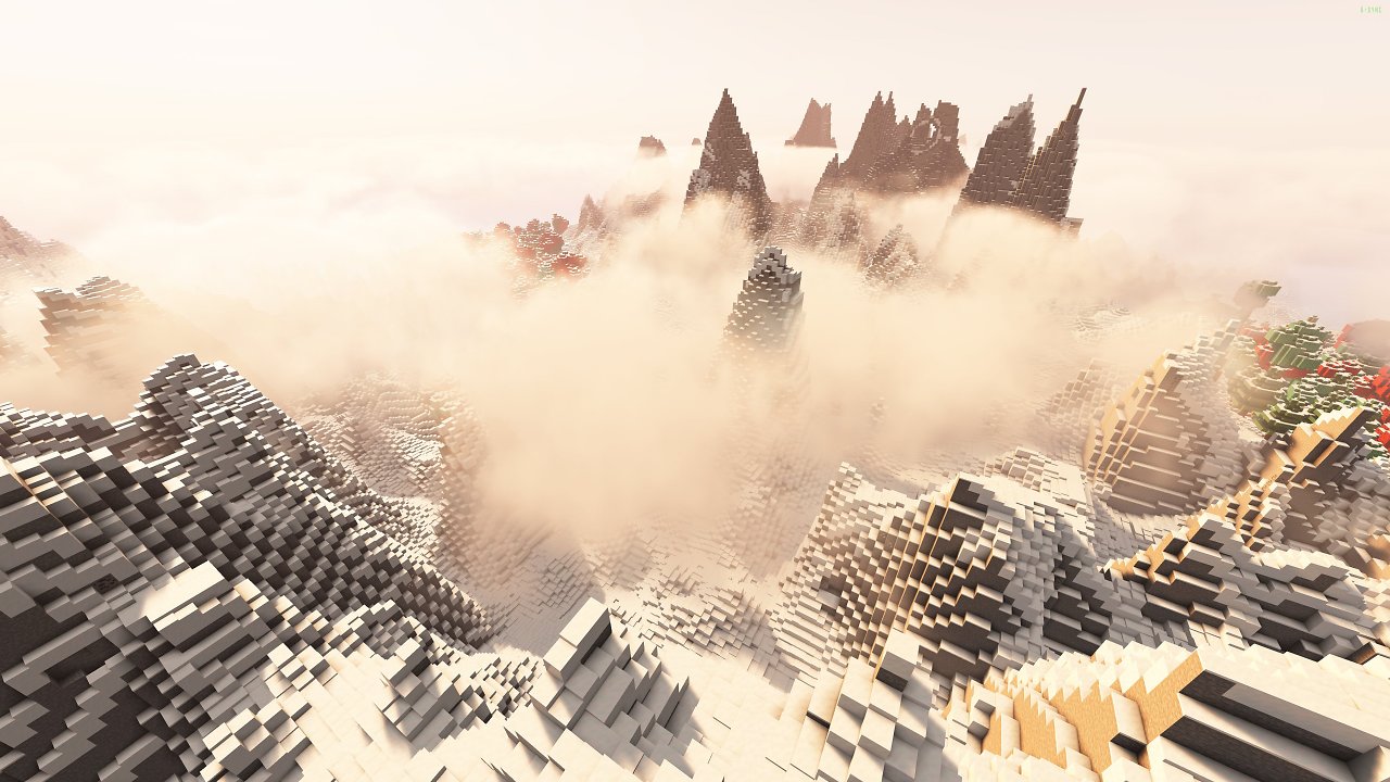 [21/12/2023] In den Shader-Einstellungen können Sie verschiedene Optionen, wie etwa die Wolkendarstellung, -höhe und -dichte, ausprobieren. Hier zu sehen: die 