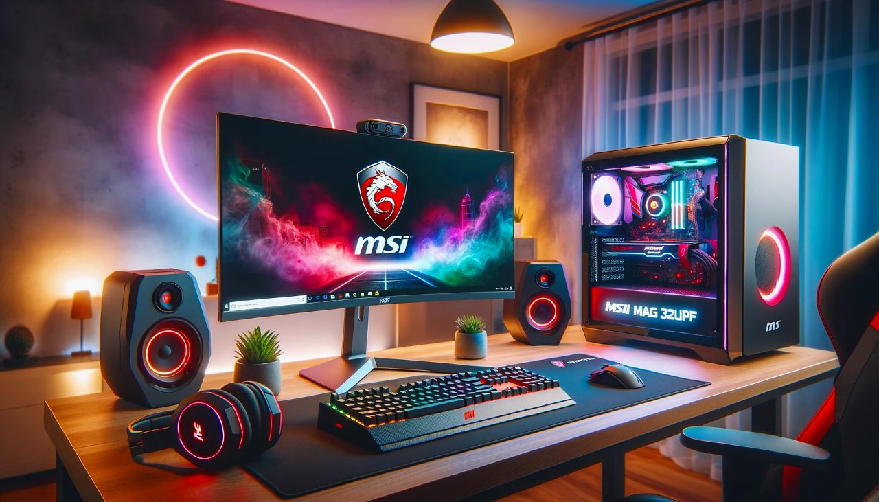 [14/12/2023] Das ist nicht der MSI MAG 323UPFDE, sondern die Interpretation von Dall-E davon.