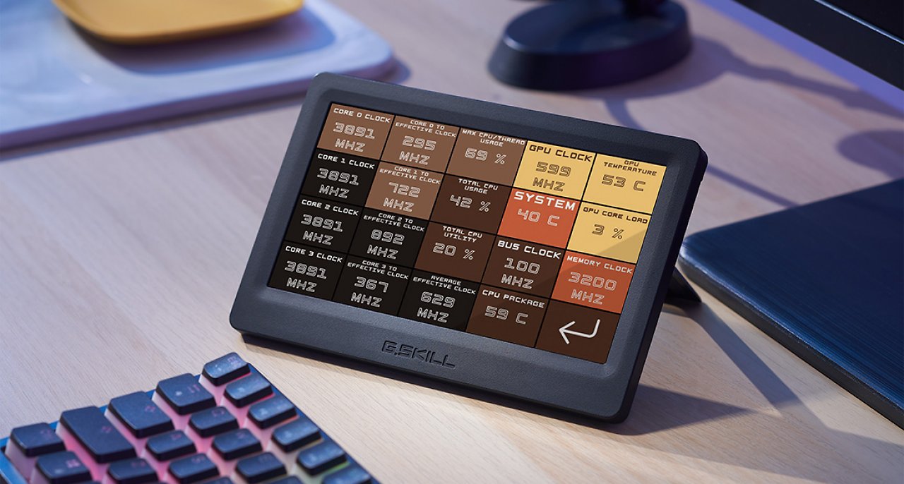 [21/12/2023] Wigidash Command Panel: G.Skill verkauft externes Touch-Display als Steuerzentrale
