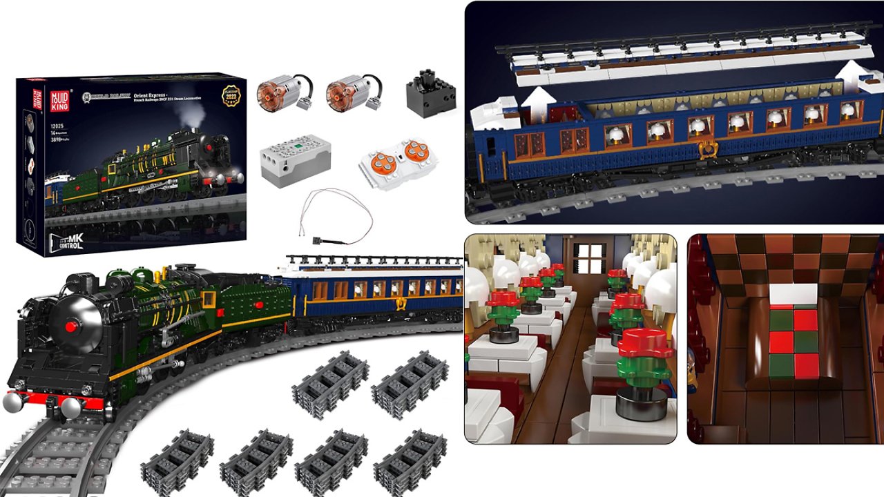 [07/12/2023] Besser als der Lego Ideas Orient Express? Das spricht für das Eisenbahn-Set von Mould King