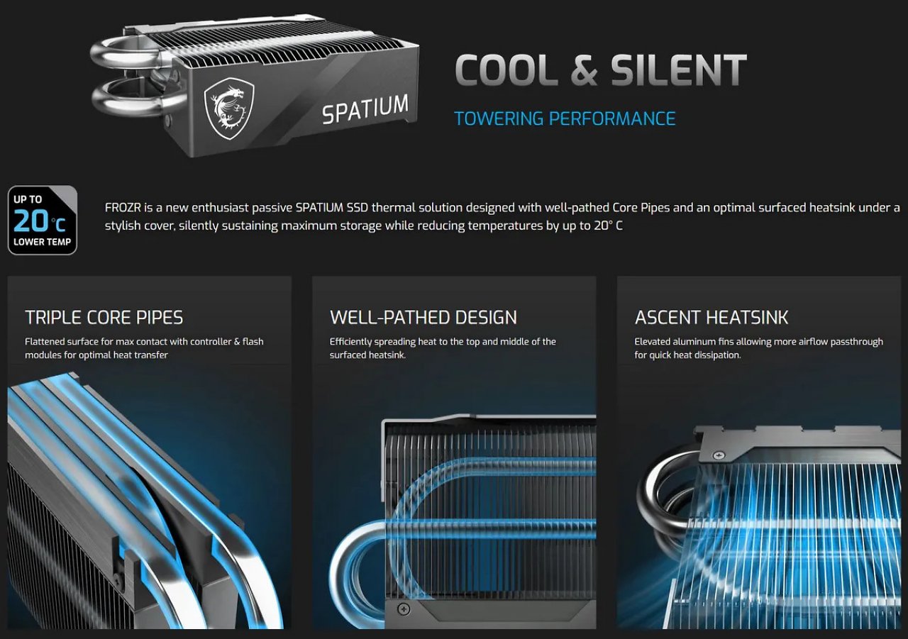 [20/12/2023] MSI Spatium M570 Pro Frozr: Riesiger Tower-Kühler für PCI-Express-5-SSD (2)
