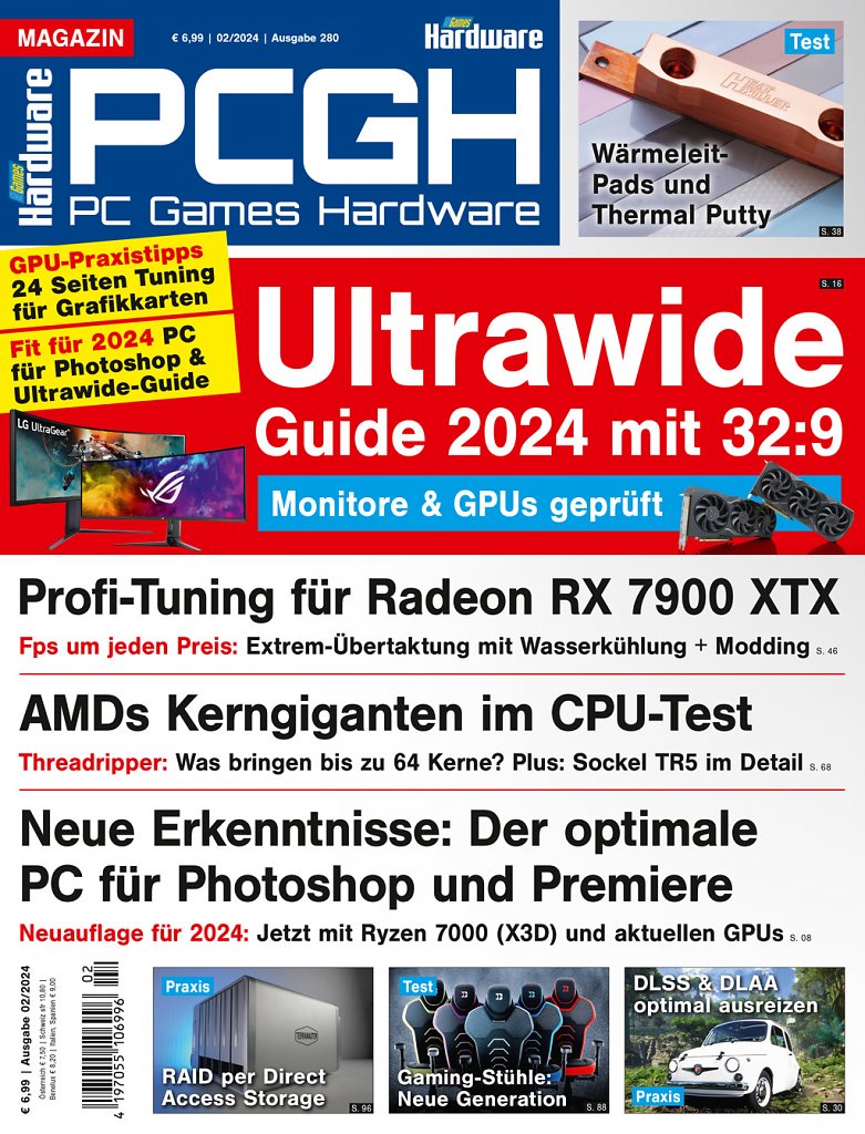 [28/12/2023] Magazin-Cover der PCGH-Ausgabe 02/24.