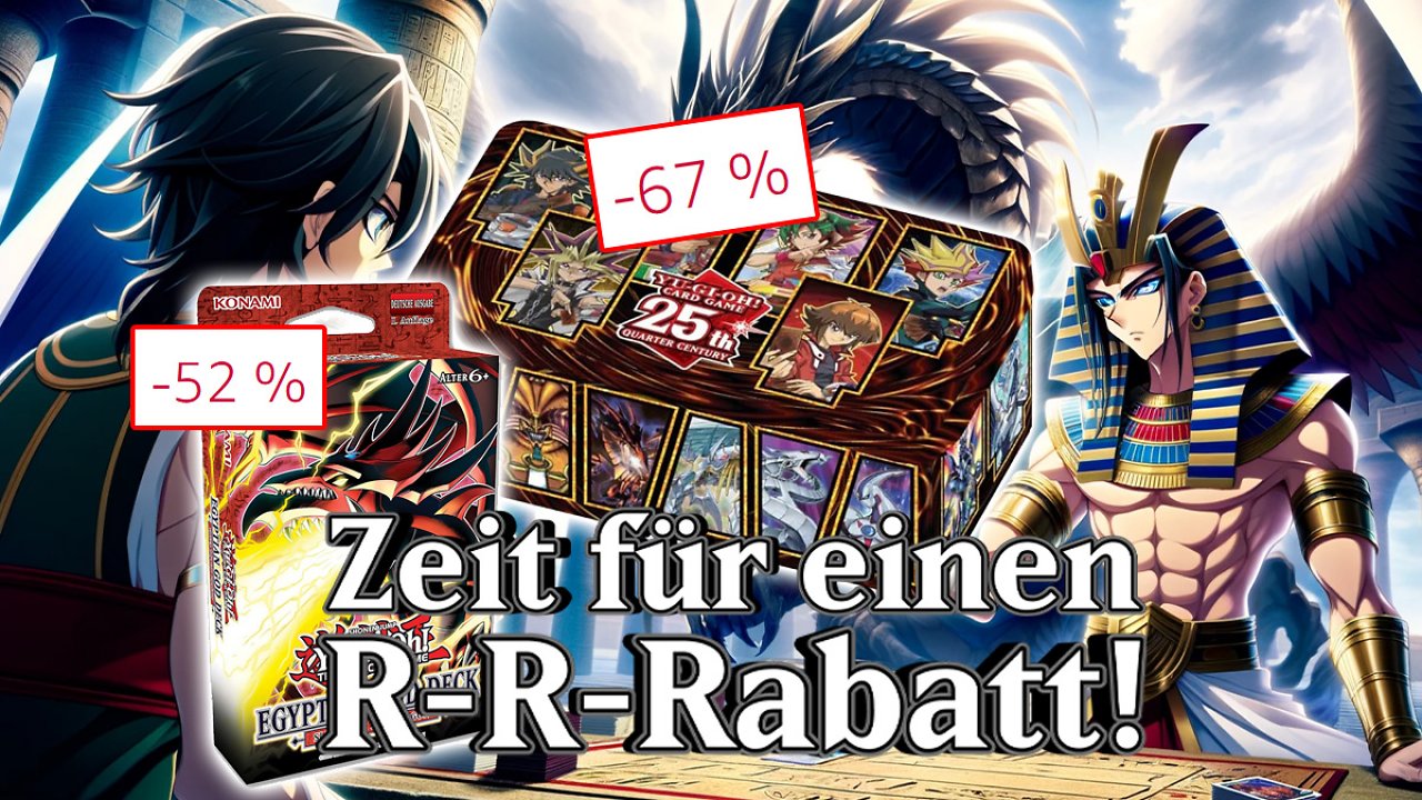 [13/12/2023] Kein Preisfehler! Bis zu 67 % Rabatt auf Yu-Gi-Oh 25th Anniversary Tin-Boxen, Booster Display, Decks und viel mehr