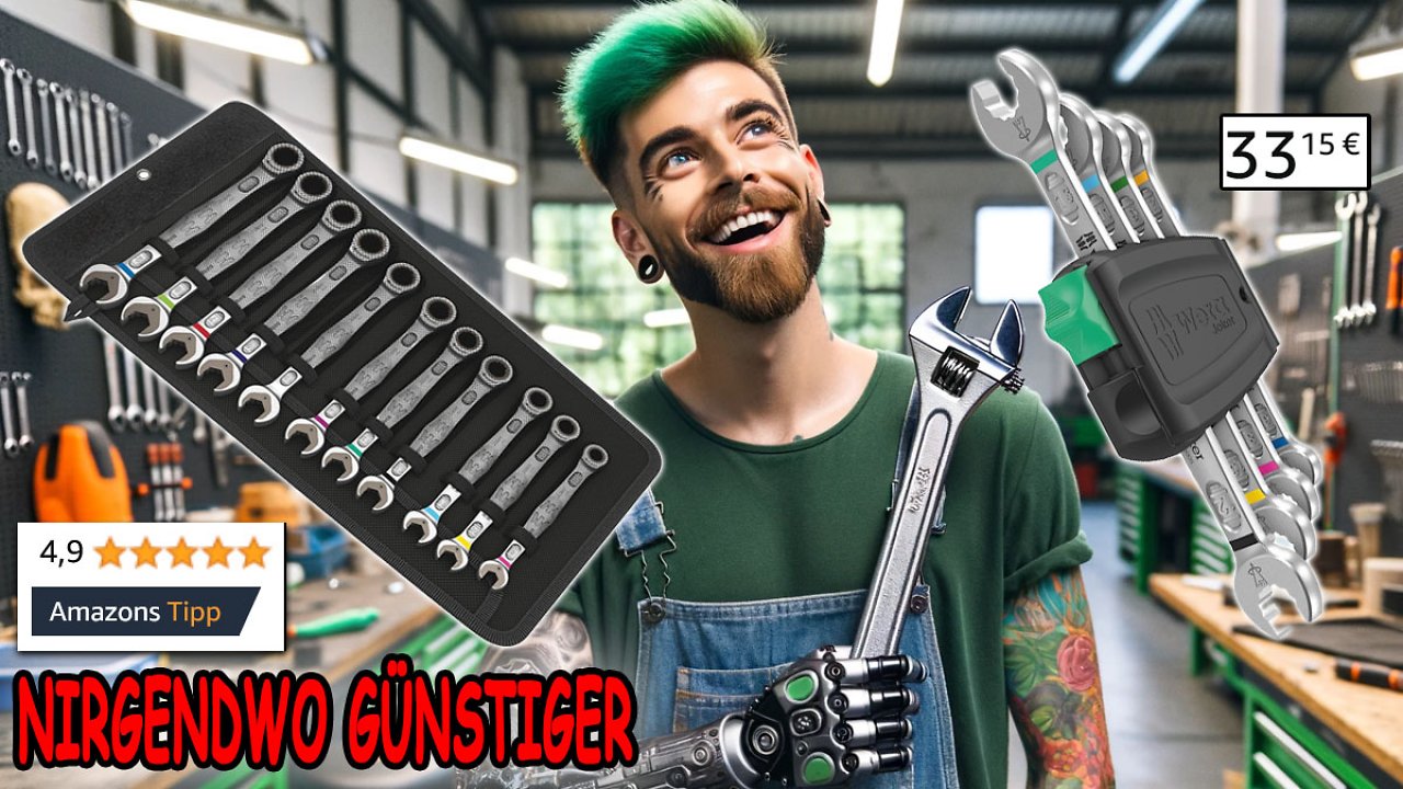 [28/12/2023] Ja, is' denn noch? Amazon verpulvert Wera Joker Ringratschenschlüssel zum tiefsten Vergleichspreis - wie lange?