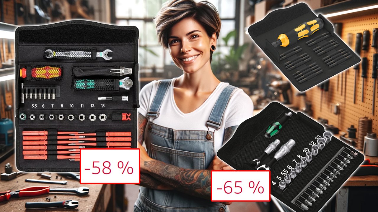 [04/12/2023] Preishammer! Bis zu 65 % und 160 Euro Rabatt auf Wera Kraftform Kompakt Werkzeug-Sets