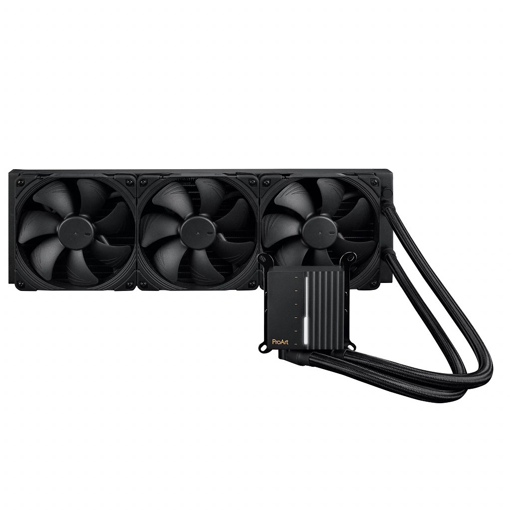 [22/12/2023] Asus hat eine neue All-in-One-Wasserkühlung präsentiert, die Proart LC 420, ausgestattet mit drei Noctua-Lüftern.