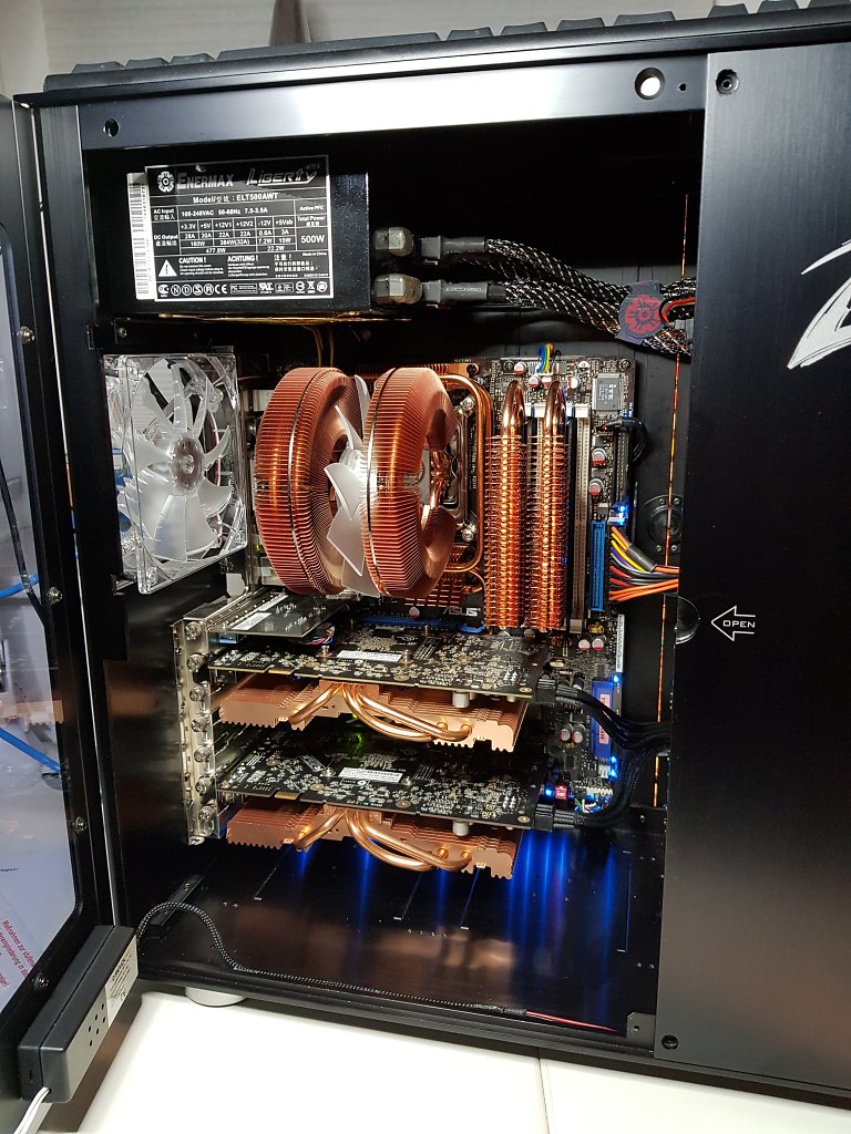 [05/01/2024] PCGHX-Uder vad4r: XFX GeForce 7950 GT 610M XXX 512MB mit Point Of View GeForce 9800 GTX+ Kühlern, eingebaut im SLI Verbund&nbsp;&nbsp;