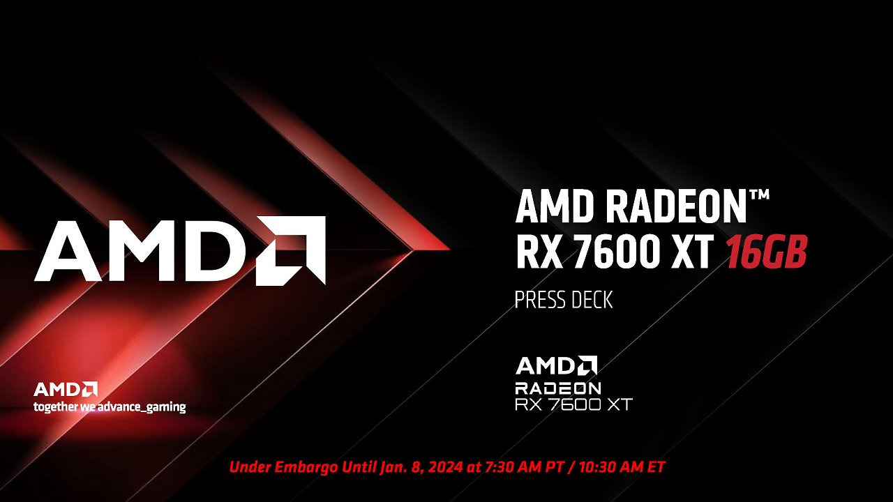 [08/01/2024] AMD Radeon RX 7600 XT 16GB Reveal: Full Press Deck (1)