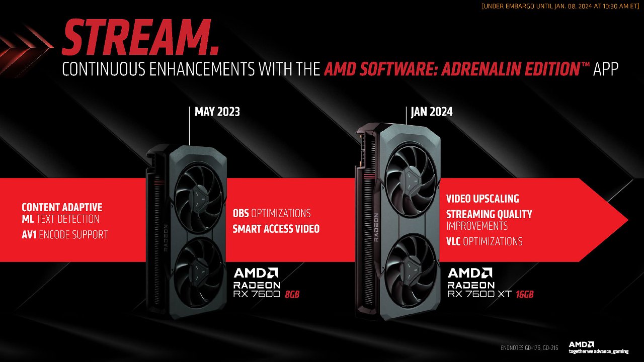 [08/01/2024] AMD Radeon RX 7600 XT 16GB Reveal: Full Press Deck (10)