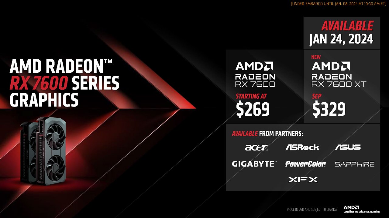[08/01/2024] Radeon RX 7600 XT 16GB im Test: Die beste Grafikkarte um 350 Euro (6)