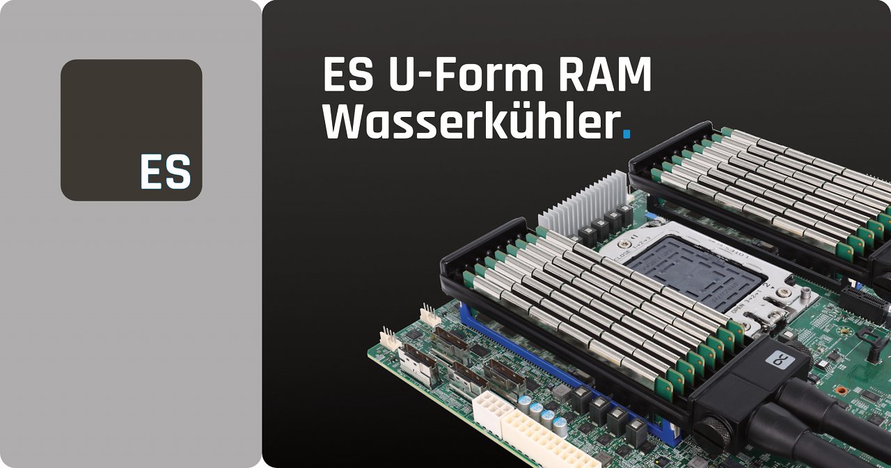 [04/01/2024] Alphacool: Kurioser RAM-Wasserkühler in U-Form