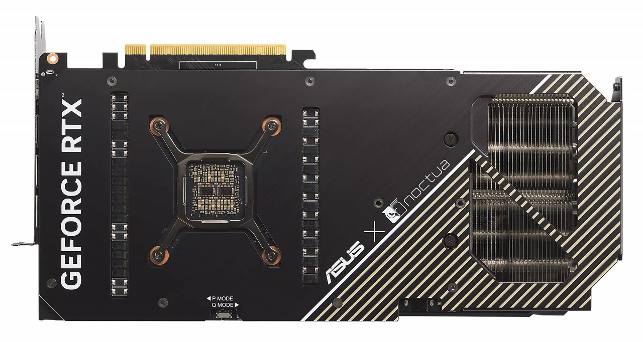 Asus Geforce RTX 4080 Super Noctua Edition: Rückseite