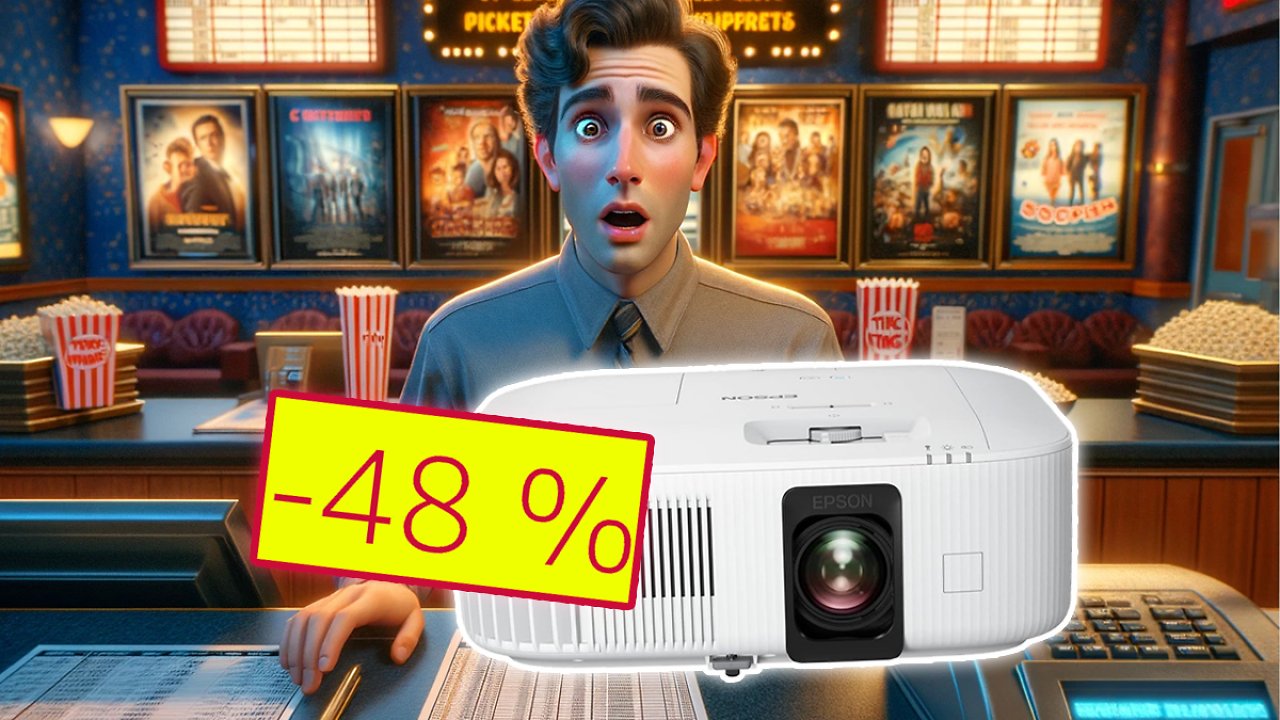 [30/01/2024] Nie mehr für's Kino bezahlen: Epson-Beamer kostet nicht mal die Hälfte mit 100 € Cashback
