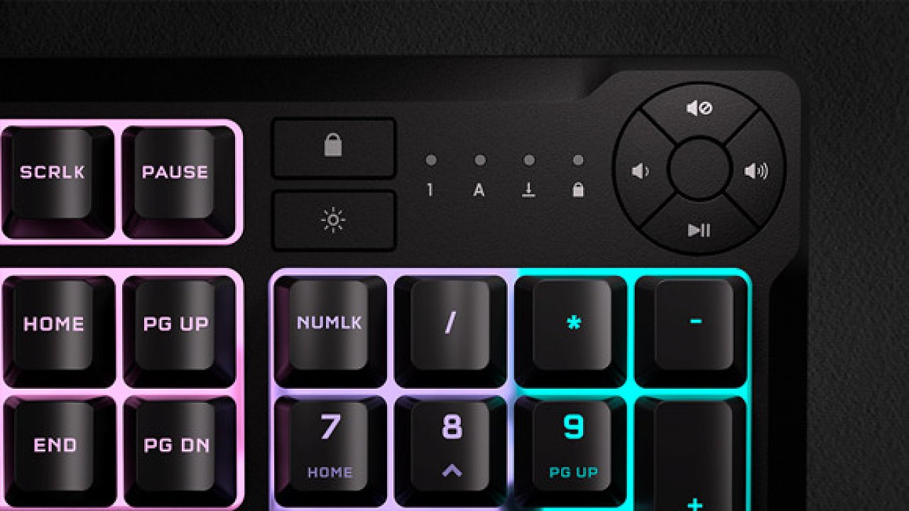 [10/01/2024] Corsair K55 Core: Neue Budget-Tastatur für Spieler mit RGB und Flüssigkeitsschutz kostet 50 Euro (3)