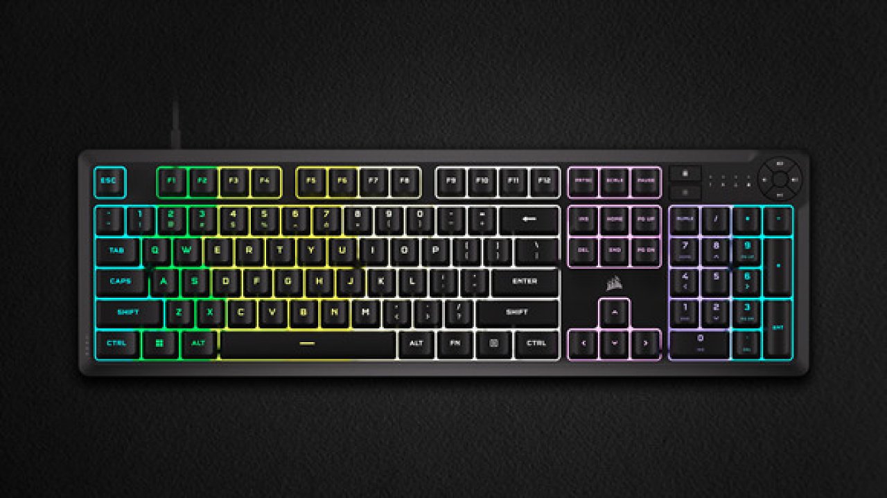 [10/01/2024] Corsair K55 Core: Neue Budget-Tastatur für Spieler mit RGB und Flüssigkeitsschutz kostet 50 Euro (1)