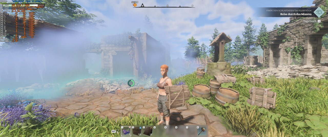 [25/01/2024] Enshrouded Early Access - Mit der Intel Arc A770 ist die Performance gegenüber der Mittelklasse-Konkurrenz etwas verhalten und zeigt in höheren Auflösungen außerdem Streaming-Aussetzer. Trotz des Umstands, dass sowohl die RX 7600 als auch RTX 4060 nur mit 8 statt 16 GiByte VRAM ausgestattet sind und überdies auch noch durch eine halbierte PCIe-Anbindung ausgebremst werden. Für sowohl AMD als auch Nvidia kommen bei Enshrouded allerdings spezifische, dedizierte, für die jeweilige Hardware optimierte Vulkan-Extensions. Nicht so bei Intels Arc.