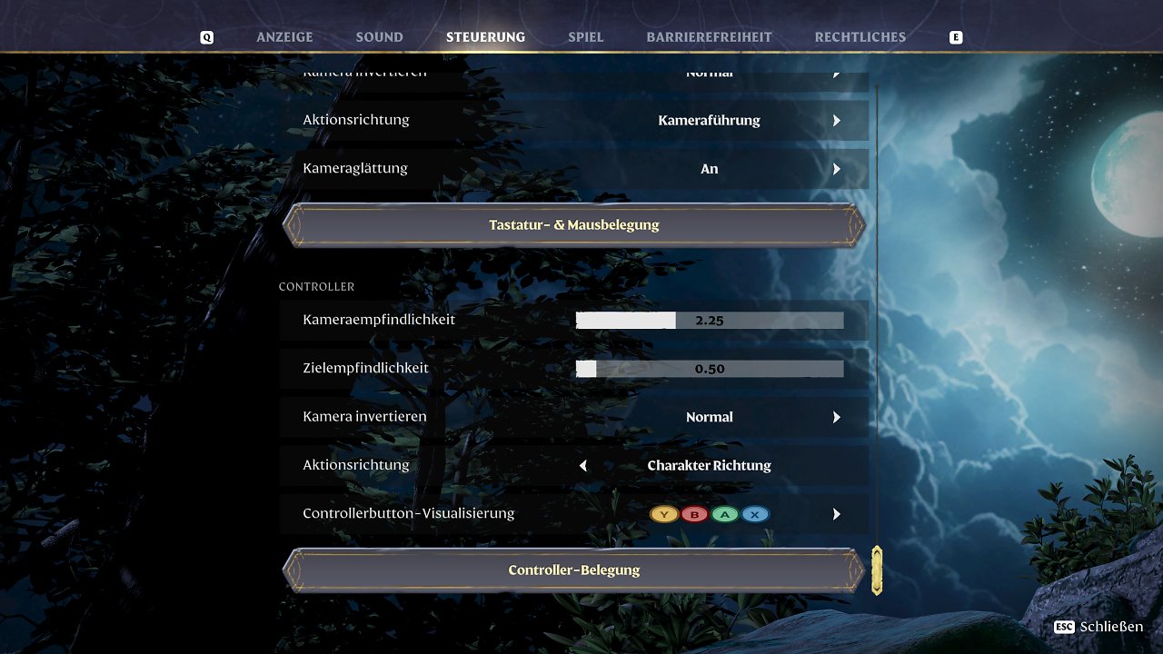 Enshrouded Early Access - Menü - 06 - Steuerung (2)